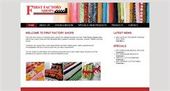 Desktop Screenshot of firstfactoryshops.co.za