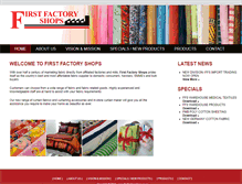 Tablet Screenshot of firstfactoryshops.co.za